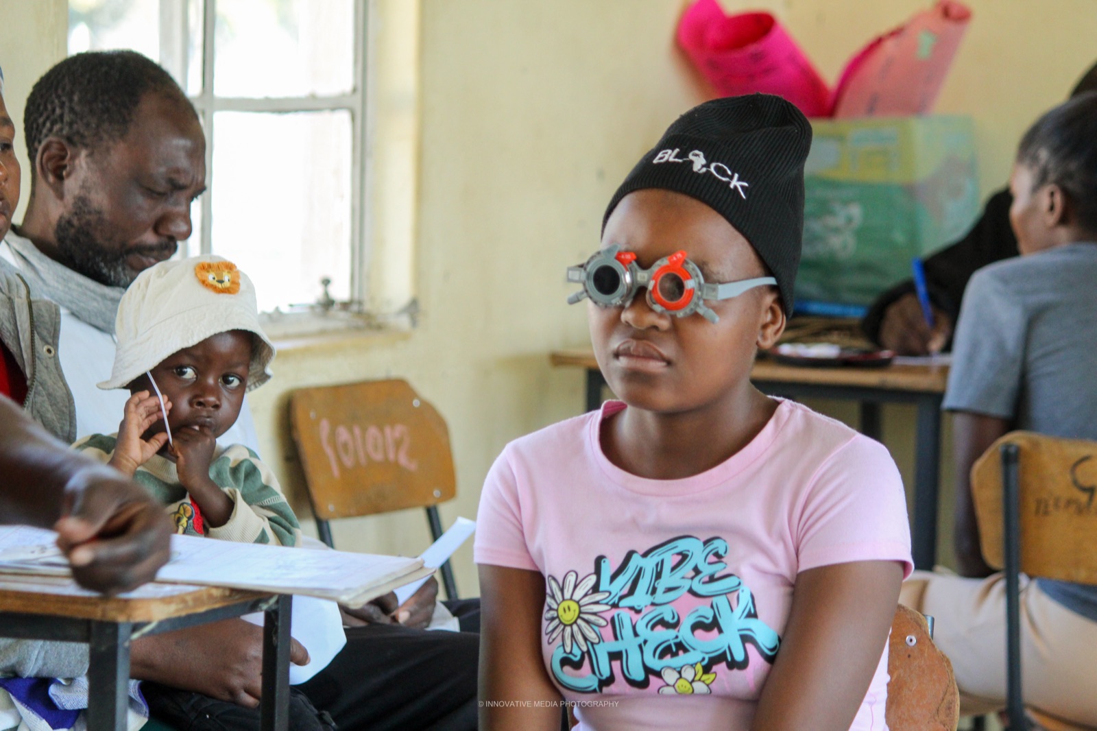 Fitting glasses in Zimbabwe