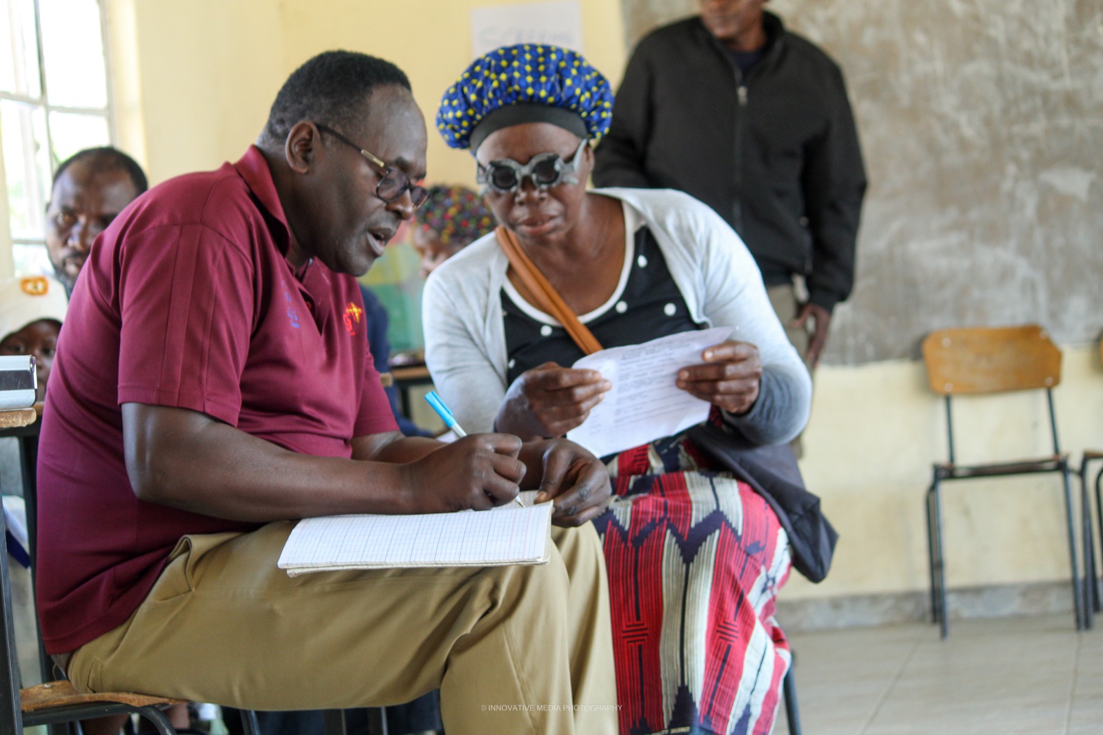 Community gathering in Zimbabwe