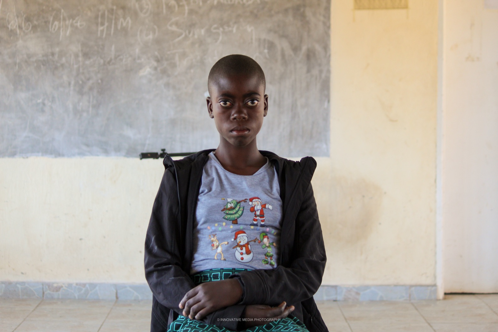 Tendai at the Zimbabwe vision clinic